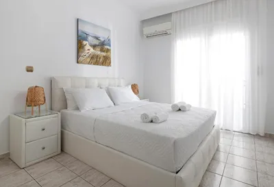 White & Blue Beachfront Luxury Suite
