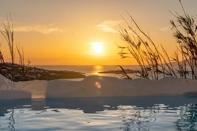 Mykonos Town Black Villa with Cave Heated Pool
