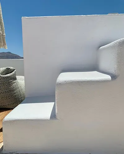 White Curves Santorini