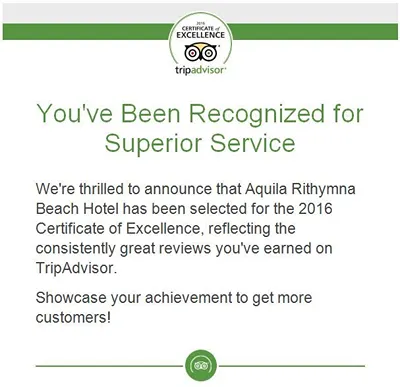 Aquila Rithymna Beach