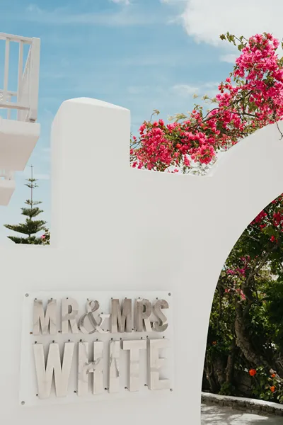 Mr and Mrs White Paros