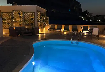 White & Blue Beachfront Luxury Suite