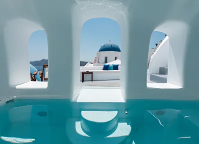 Oia Spirit Studios by Mary D Nomikou