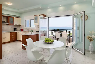 White & Blue Beachfront Luxury Suite