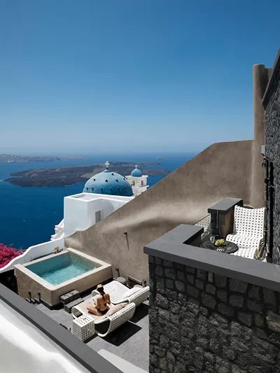 Luxury Villa Blue Dome Santorini
