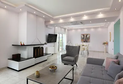White & Blue Beachfront Luxury Suite