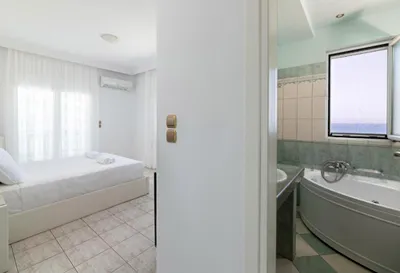 White & Blue Beachfront Luxury Suite