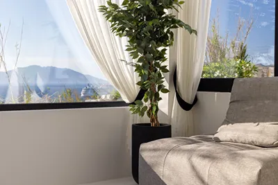Mykonos Town Black Villa with Cave Heated Pool