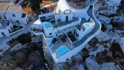 White Curves Santorini